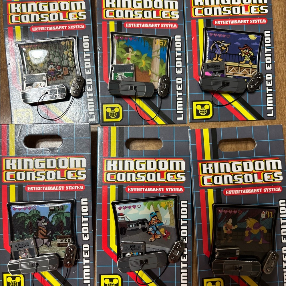 Disney Black and Gray Kingdom Consoles Pin